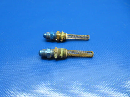 Aviation Fuel Finger Strainers 1-7/8" Long Screen 3/8" NPT LOT OF 4 (1124-183)