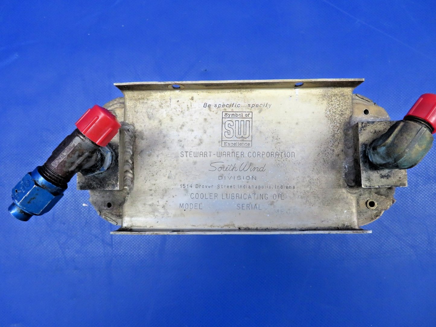 Cessna 172M Stewart-Warner Oil Cooler P/N 8406E (0826-412)1
