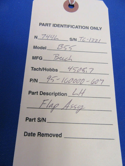 Beech B55 Baron LH Flap Assembly P/N 95-160000-607 (1020-239)15