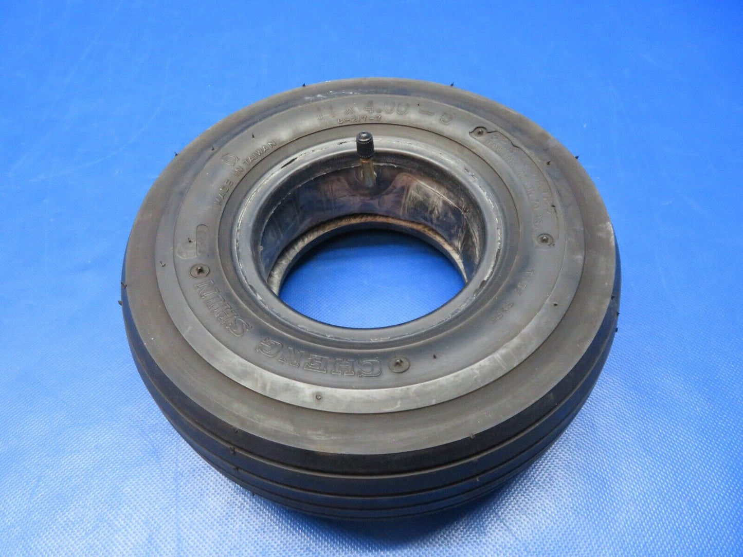 Experimental A/C Cheng Shin 11x4.00-5 Nose Wheel Tire w/ Tube C-217-7 (0324-231)