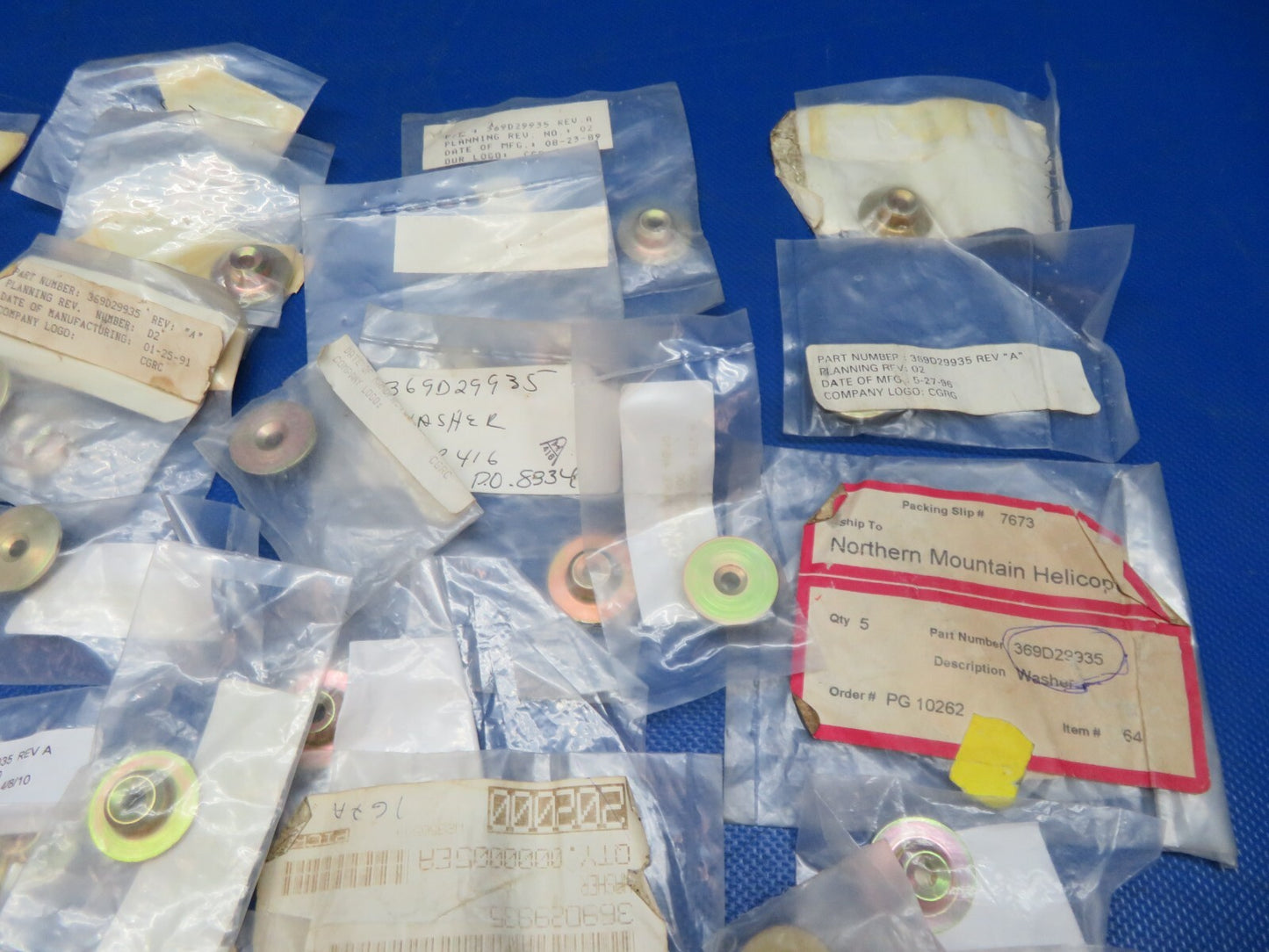 MD Helicopters Washers P/N 369D29935 LOT OF 51 NOS (1124-109)5