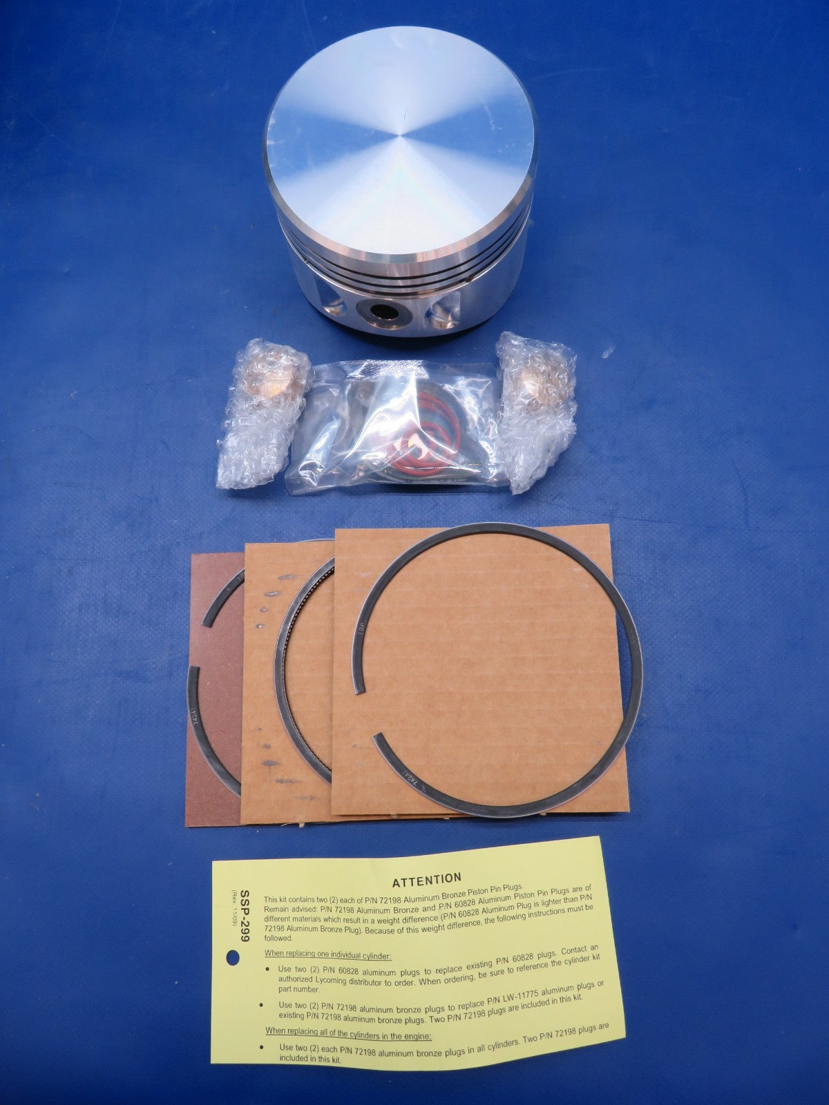 Lycoming Nitride-Hardened Cylinder w/ Piston LW-12397 NEW OLD STOCK (0926-409)3