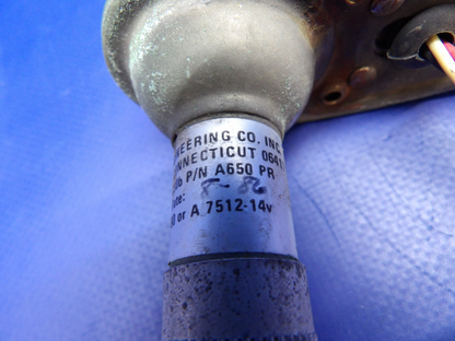 Piper Aztec Whelen LH Wing Tip Strobe Light 14V P/N A650-PR TESTED (0626-1300)1