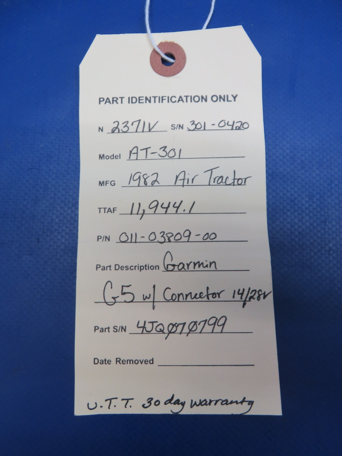 Garmin G5 w/ Connector 14/28v PN 011-03809-00 WARRANTY (0726-104)12