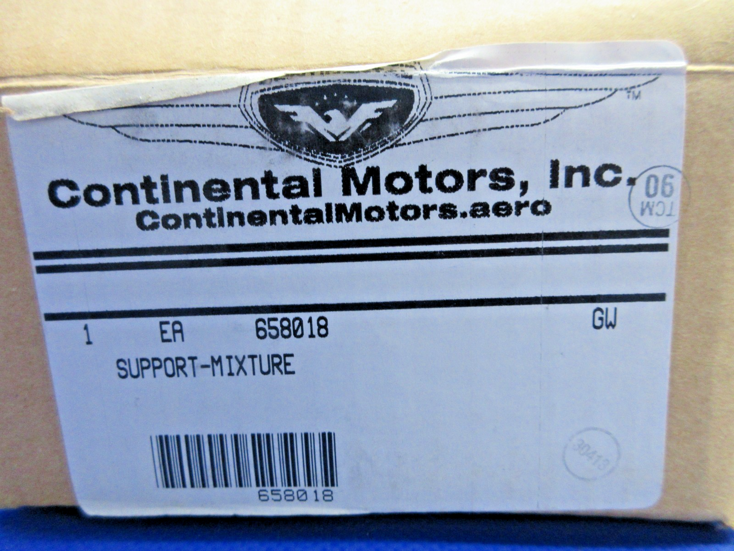 Continental Mixture Control Cable Support P/N 658018 NOS (0326-717)1