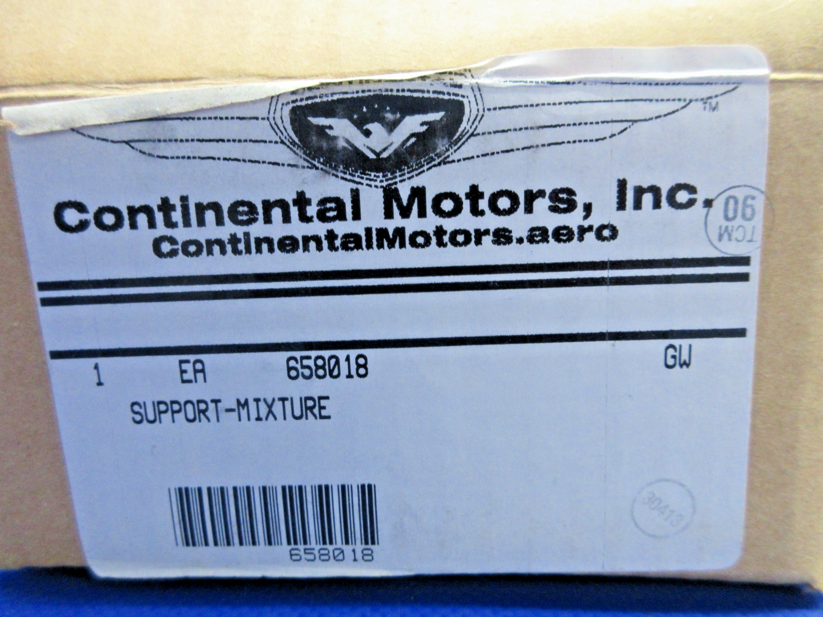 Continental Mixture Control Cable Support P/N 658018 NOS (0326-717)1
