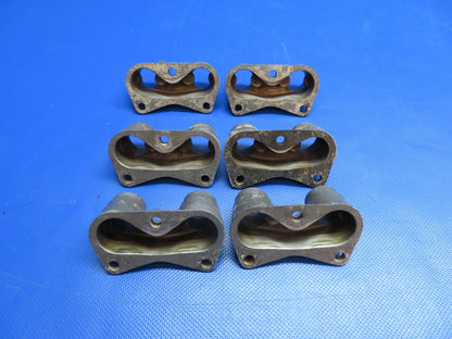 Continental O-300-D Flange Pushrod Housing P/N 530163 LOT OF 6 (0624-1754)
