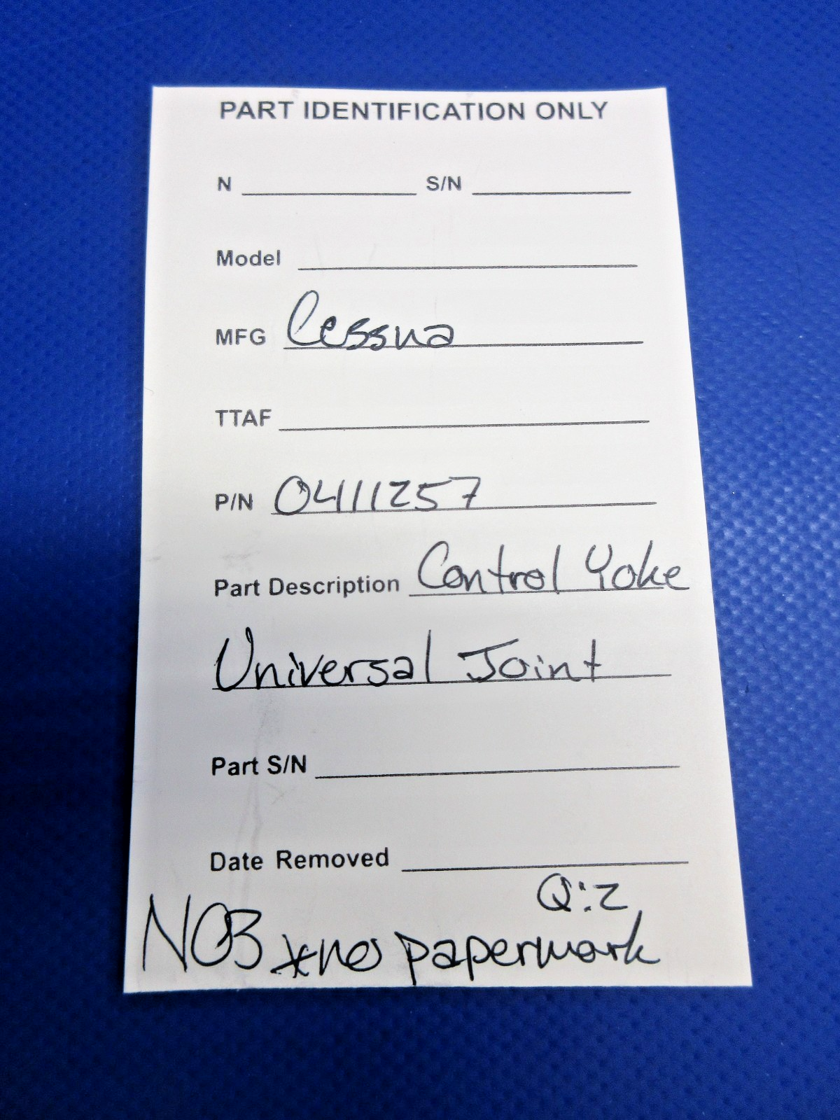 Cessna Control Yoke Universal Joint P/N 0411257 NOS (0426-725)7