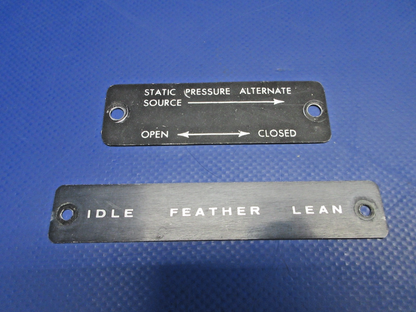 Piper PA-31T1 Cheyenne Placards LOT (0926-755)1