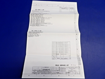 Beech King Air Emergency Exit Placard Kit w/ 8130 P/N 010-4310-3 NOS (0426-1301)5