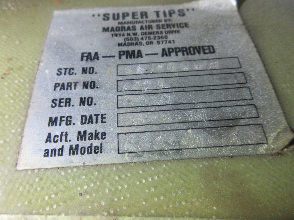 Cessna 150 / 172 Madras " Super Tip" Wing Tips LH & RH 102L & 102R (0726-829)20