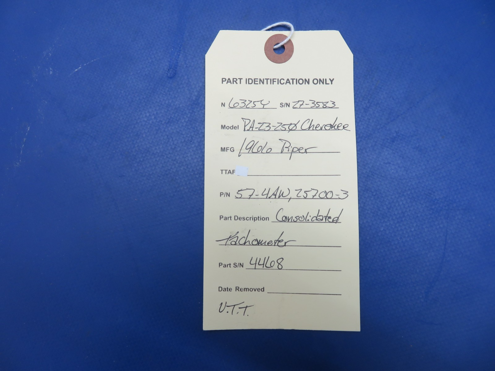 Piper PA-23-250 Cherokee Consolidated Tachometer P/N 57-4AW WARRANTY (0726-450)8