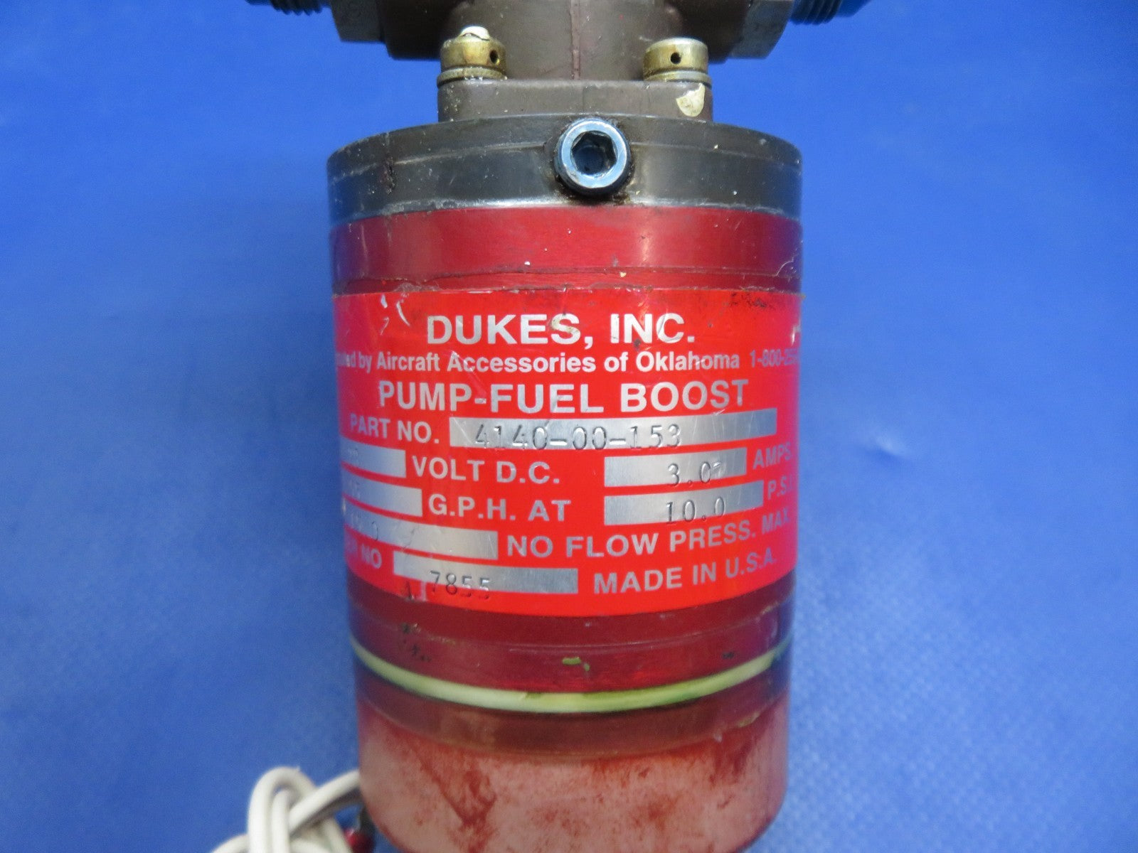Cessna 421 Dukes Fuel Boost Pump 24/28v P/N 4140-00-153 CORE (0326-163)1