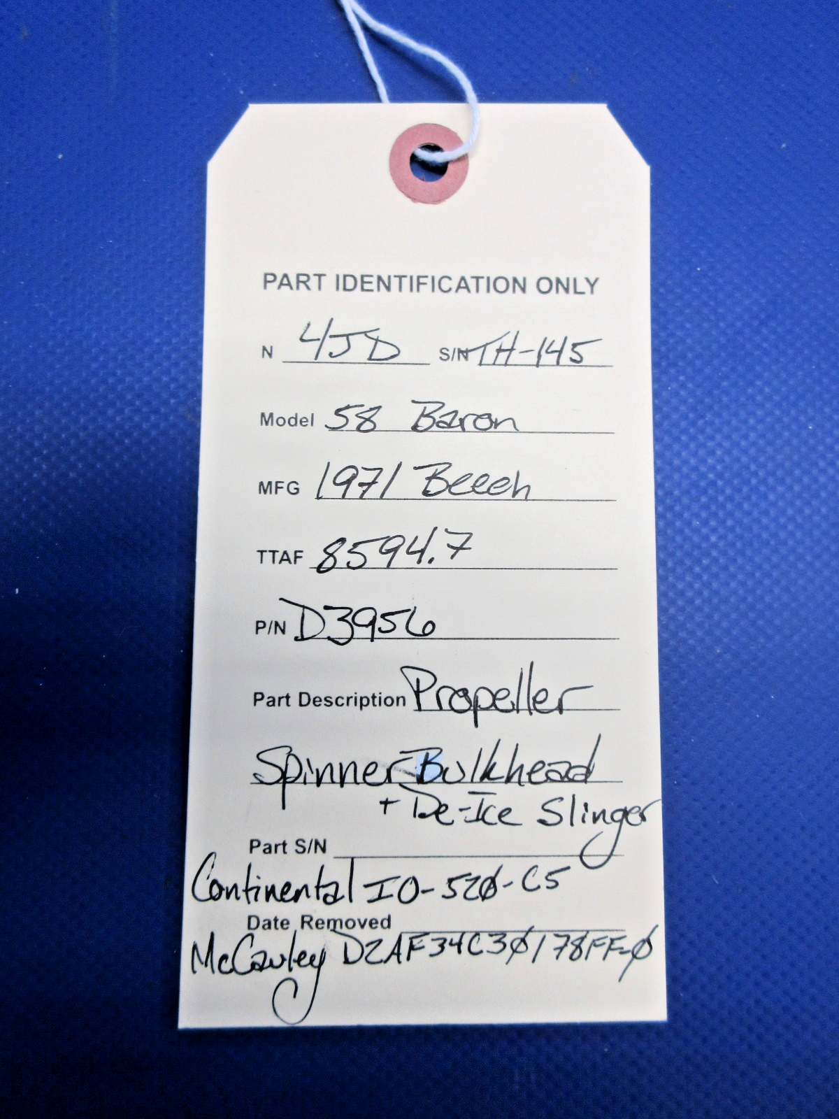 Beech Propeller Spinner Bulkhead & De Ice Slinger P/N D3956 (0226-1040)8