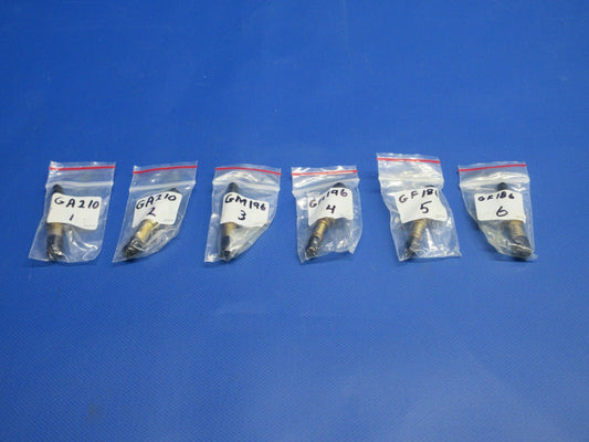 Continental 520 Fuel Injector Nozzles P/N GT14D LOT OF 6 (0124-1256)0