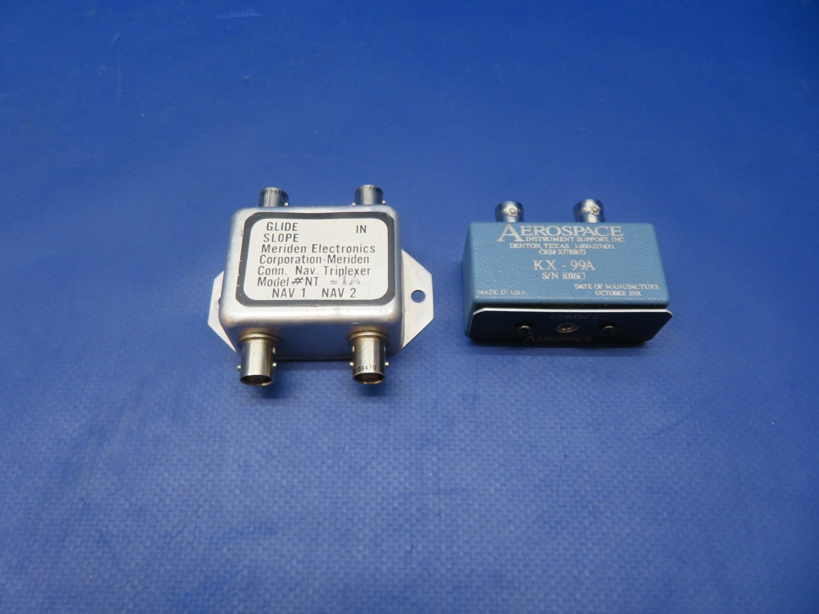 Cessna 421 Meriden Triplexer & Aerospace Antenna Adaptor NT-1A, KX-99 (0326-217)0