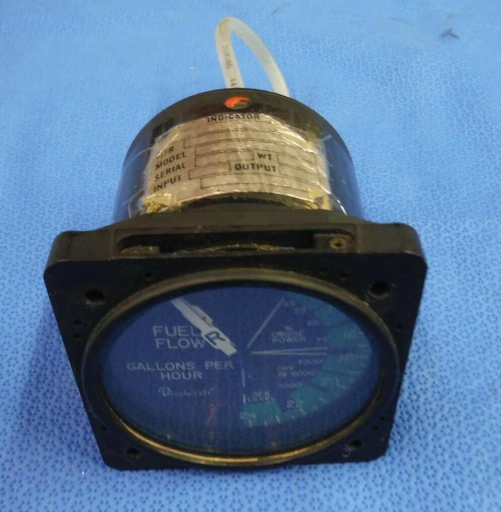 Beech Fuel Flow Indicator P/N 96-384069-1   Alt P/N 19B433   (1015-231)