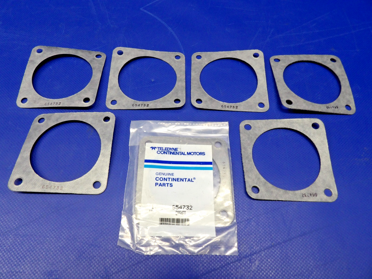 Continental TSIO Air Induction Body Gasket P/N 654732 LOT OF 7 NOS (0426-1412)0
