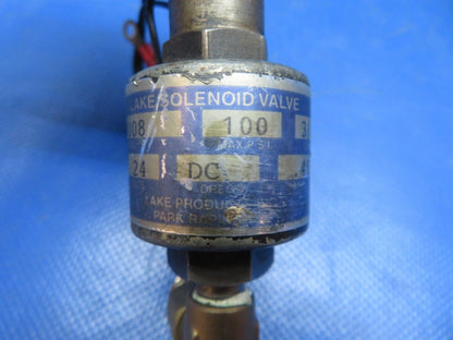 Cessna 337 / P337H Skymaster Lake Solenoid Valve 24v P/N 44008 TESTED (0824-199)