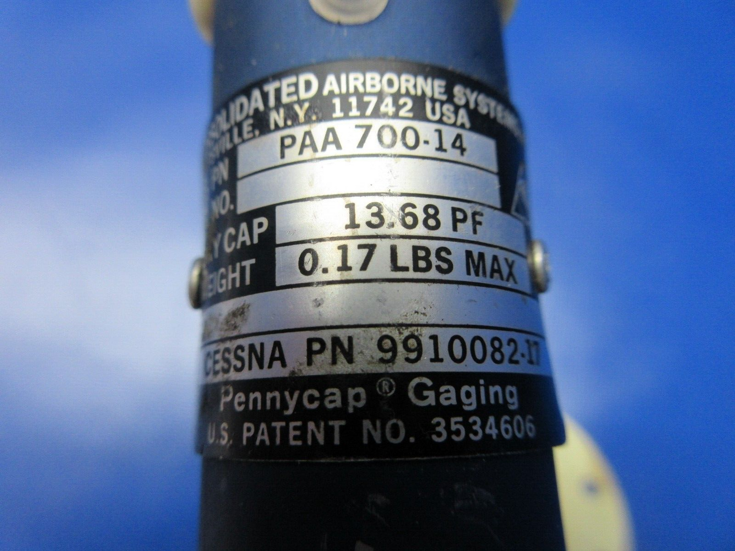 Cessna 310 LH Fuel Level Transmitter w/ Mount P/N PAA700-14 WARRANTY (1224-1265)