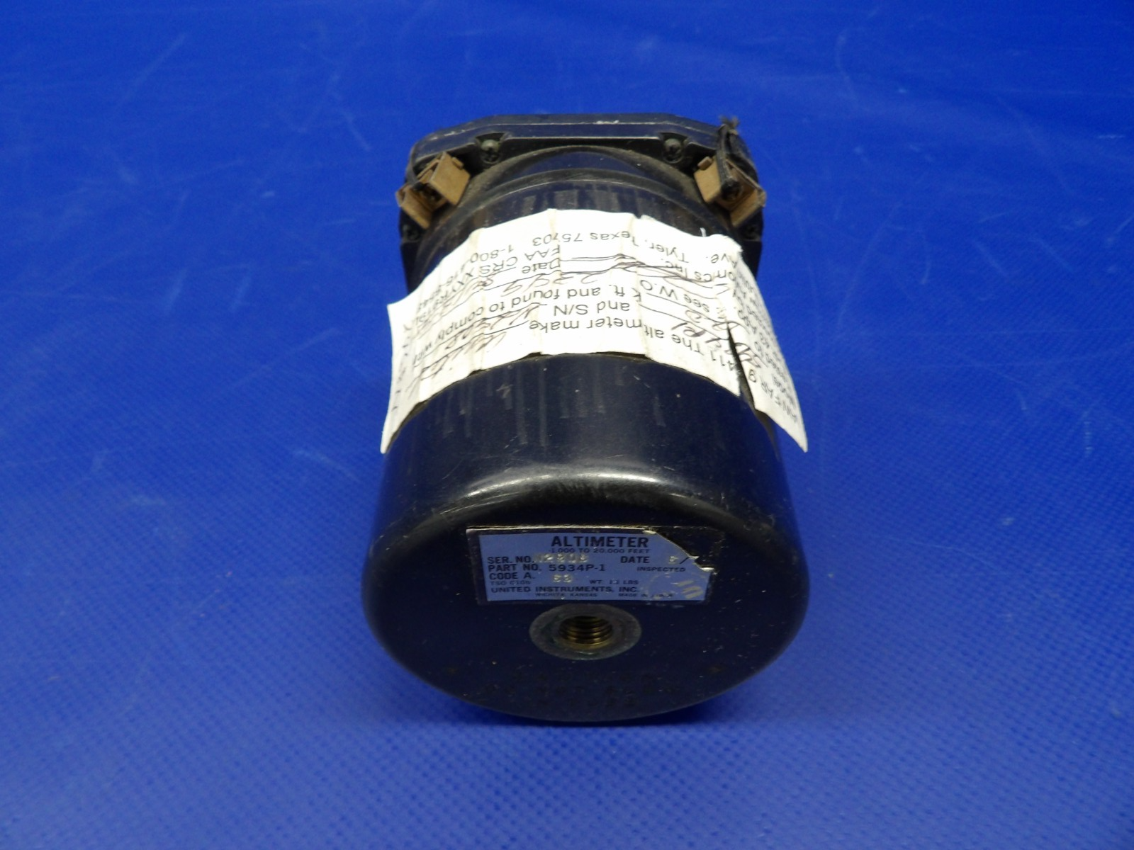United Instruments Altimeter P/N 5934P-1 CORE (0626-1515)6