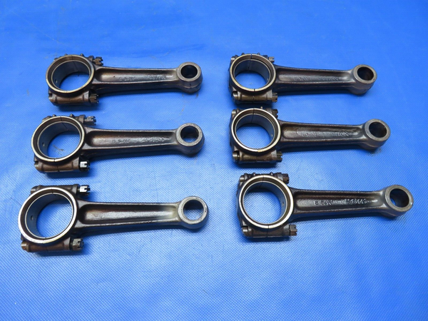 Continental O-300-D Connecting Rods # 530186, 626119 LOT OF 6 (0724-1843)