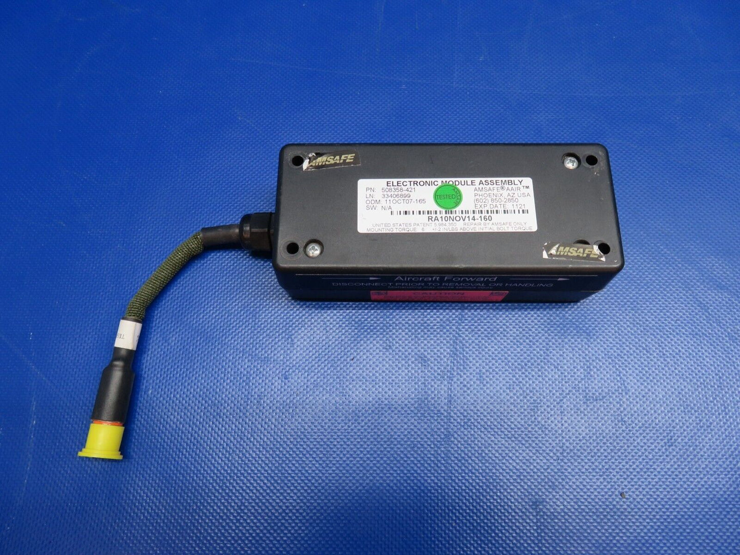 AmSafe Electronic Module Assy P/N 508358-421 (0524-1713)