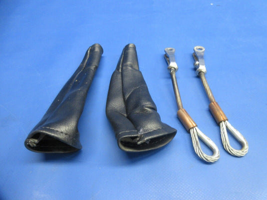 Piper PA-28-161 Warrior Seat Belt Cable & Boot 96908-00 LOT OF 2 (0824-953)