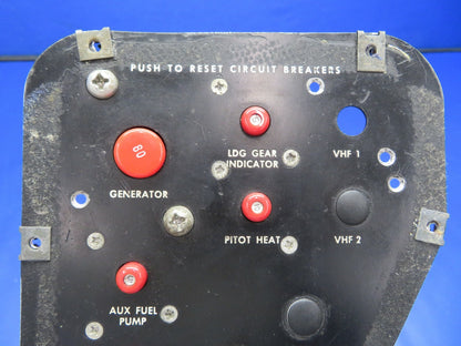 Beech N35 Bonanza Push to Reset Circuit Breaker Panel (1220-522)3