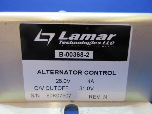 Piper PA-28-181 Archer III Lamar Alternator Control 28v P/N B-00368-2(1124-1213)