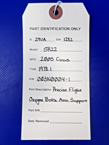 Cirrus SR22 Precise Flight Oxygen Arm Support P/N 003N0004-1 (0926-1200)10