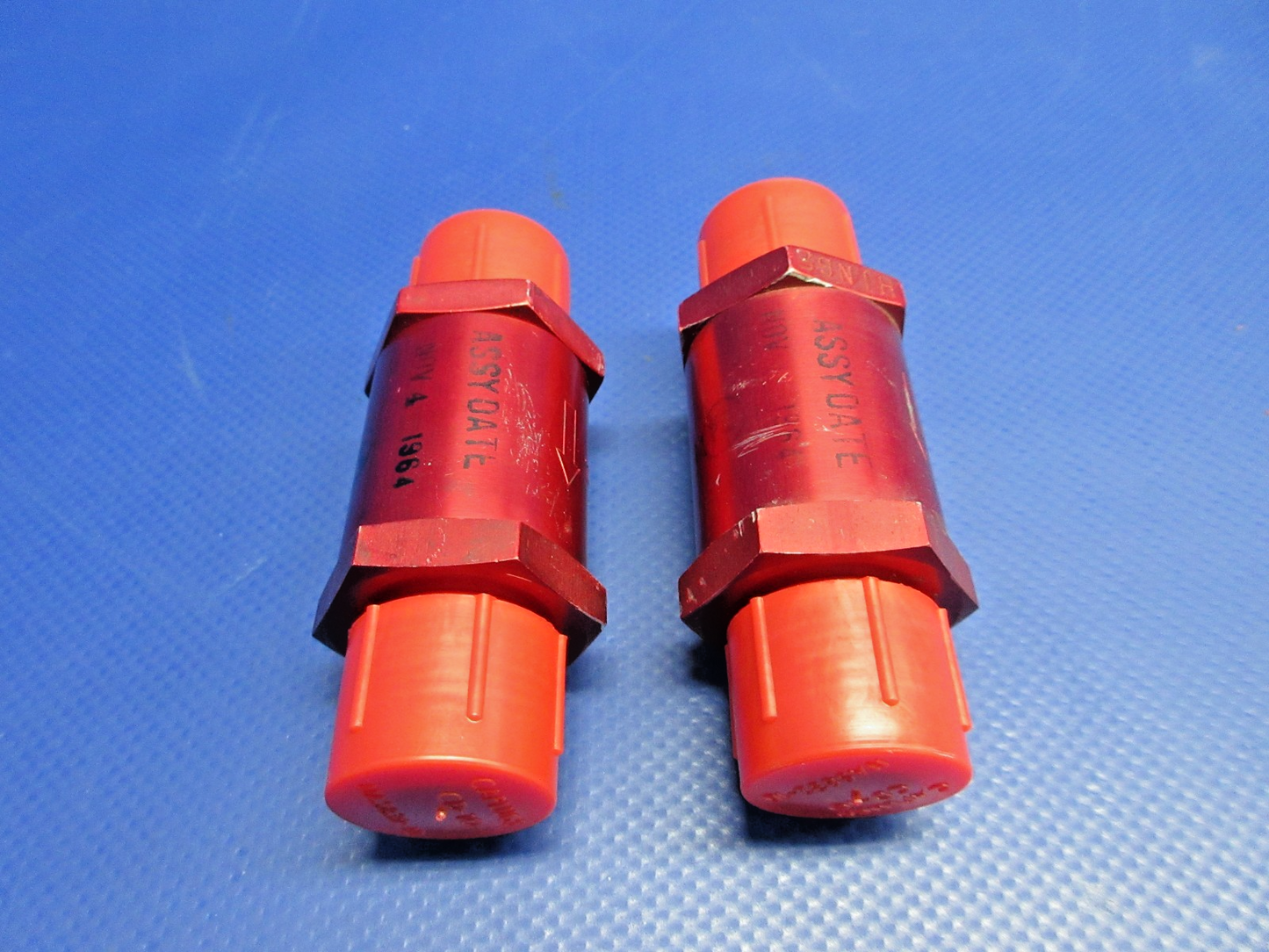 Beech D95A Travel Air Dukes Astronics Check Valve P/N 3210-00 LOT OF 2 (0326-8062
