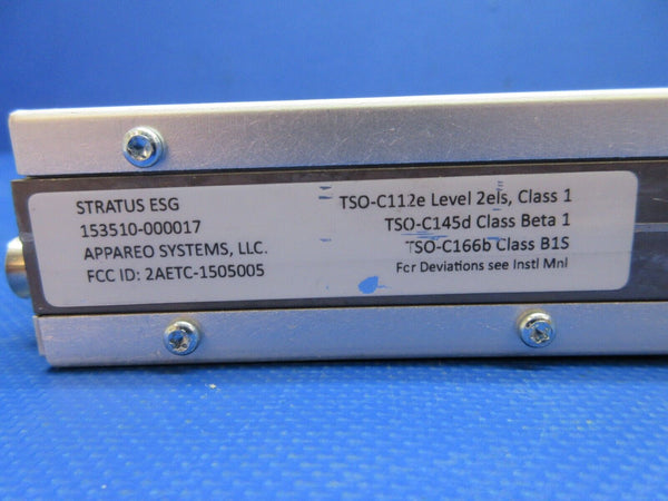 Stratus ESG w/ Antenna, Rack & ACK Encoder 153510-000017 WARRANTY(1024-1281)