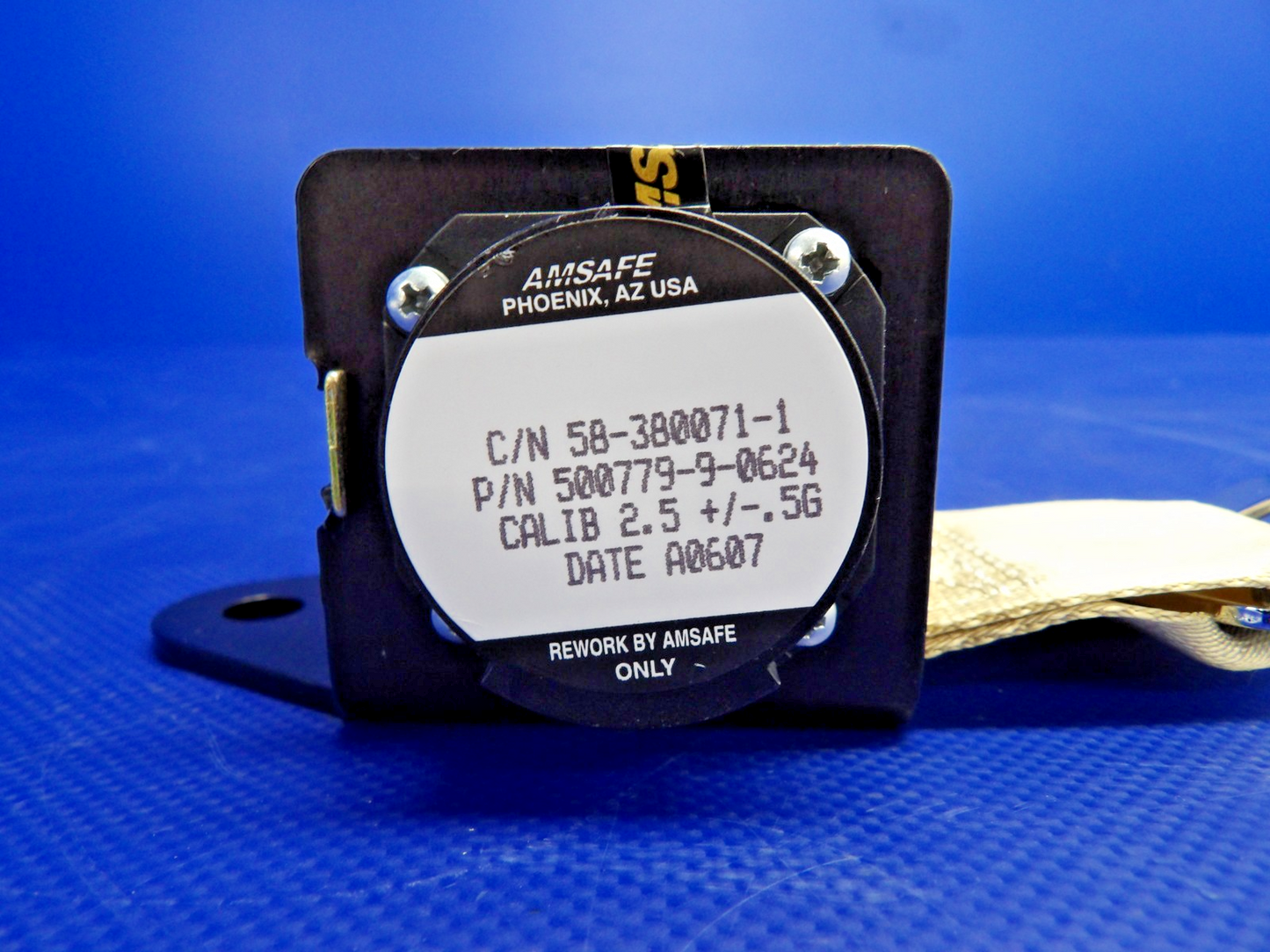 Am Safe Inertia Reel & Shoulder Harness NOS w/8130 P/N 500779-9-0624 (0326-1242)7