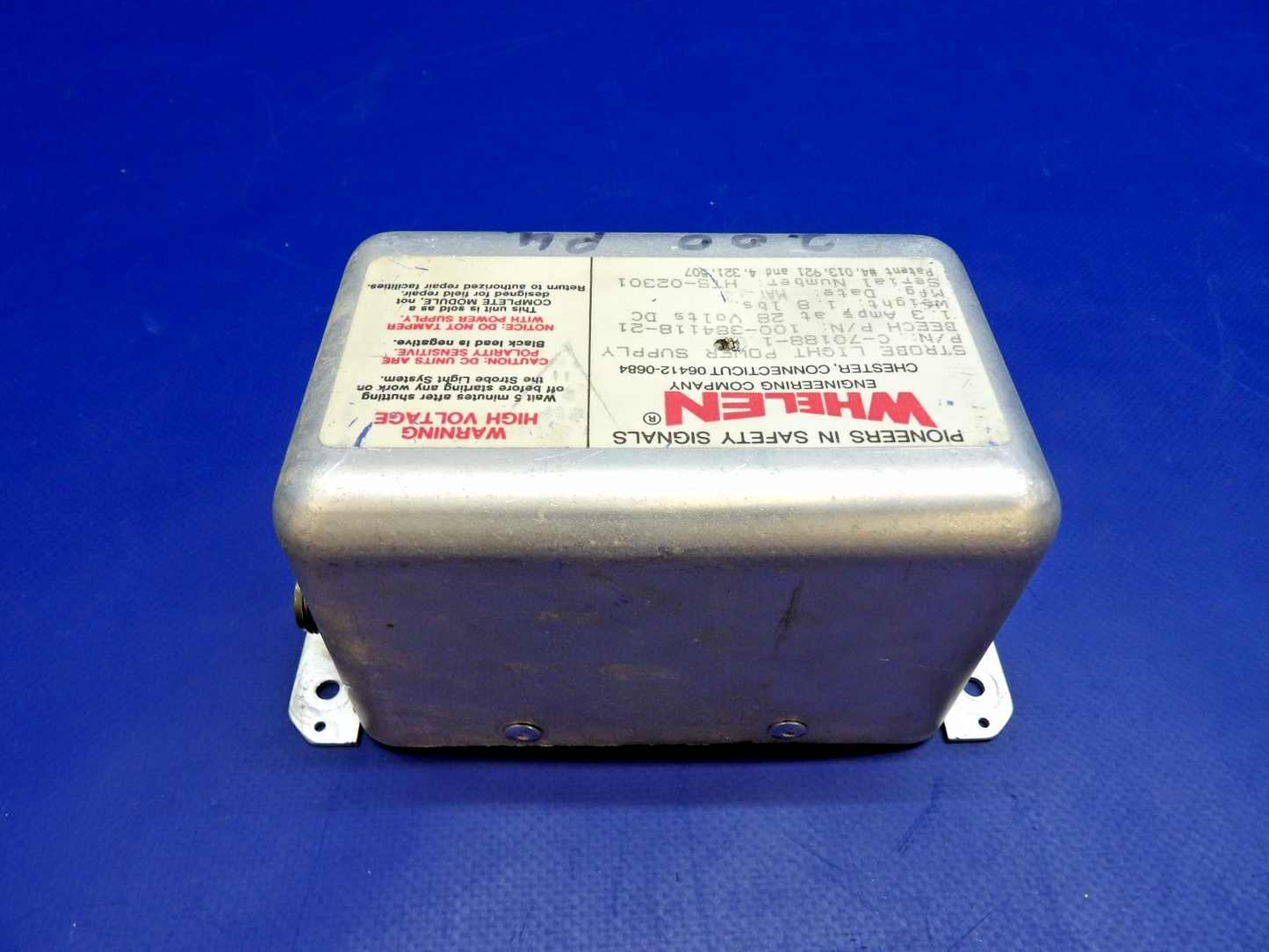Whelen Strobe Light Power Supply 28V P/N C-70188-1 TESTED (0426-1343)6