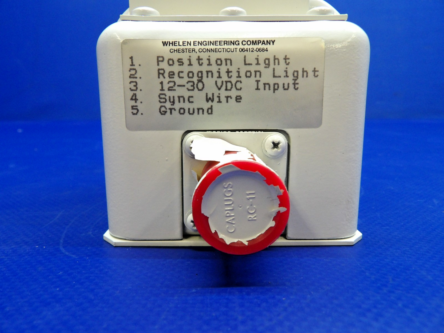 Whelen 90029-4 RH Wing Tip Strobe Light 28V P/N 100-384118-26 TESTED (0426-1340)7