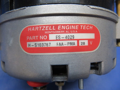 Hartzell Alternator 28V P/N ES-4029, 653344, 653344-1 TESTED (0226-447)1