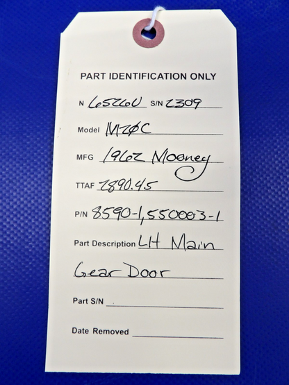 Mooney M20 / M20C LH Main Gear Door P/N 8590-1 (0426-1436)10