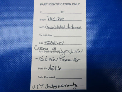 Cessna 310 LH Wing Tip Fuel Tank Fuel Transmitter 9910082-29 WARRANTY(1224-1269)