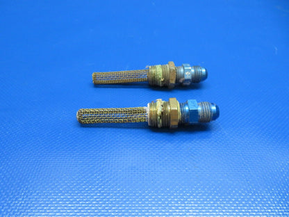 Aviation Fuel Finger Strainers 1-7/8" Long Screen 3/8" NPT LOT OF 4 (1124-183)
