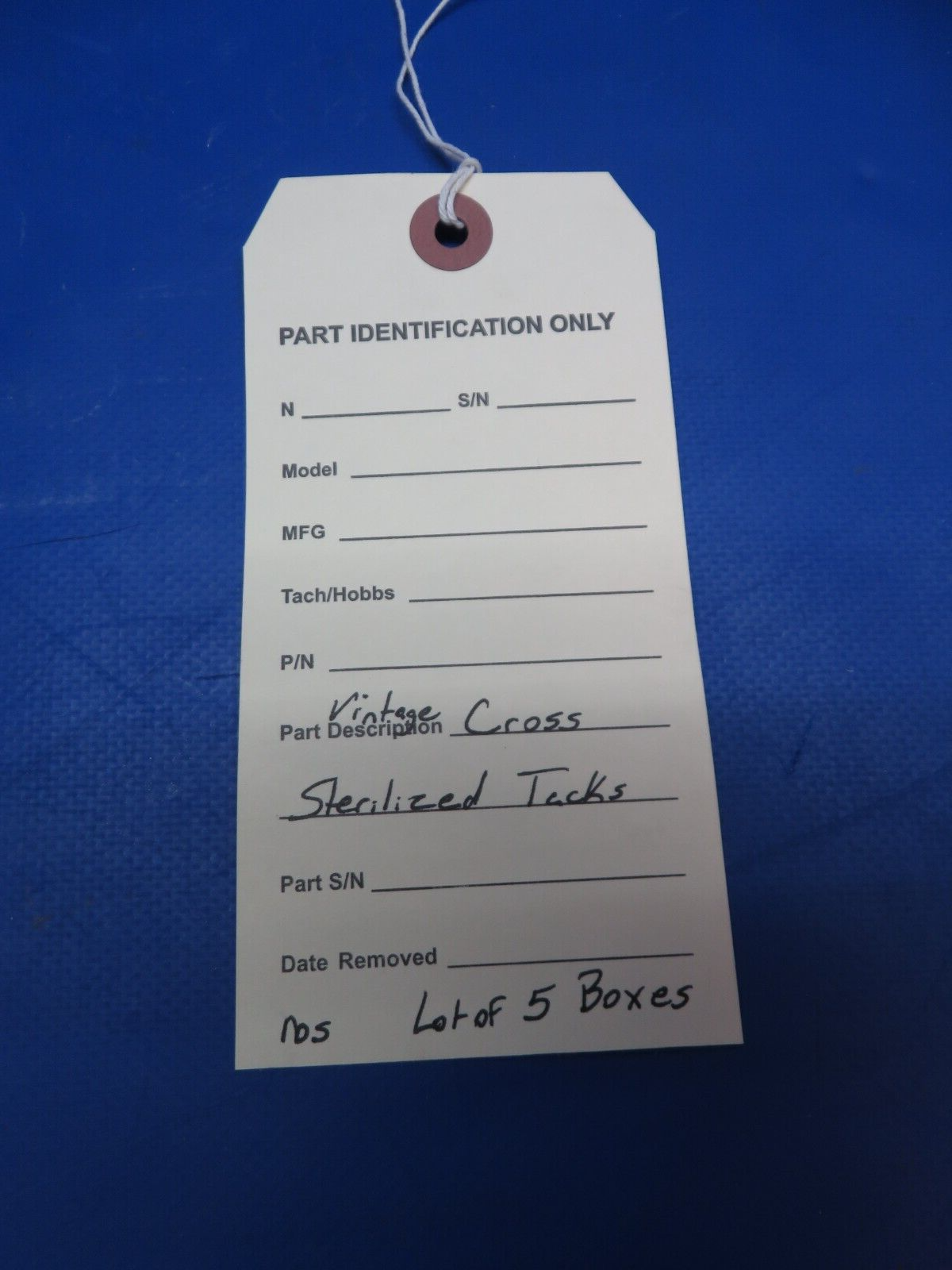 Vintage Cross Sterilized Tacks NOS LOT OF 5 BOXES (0423-406)