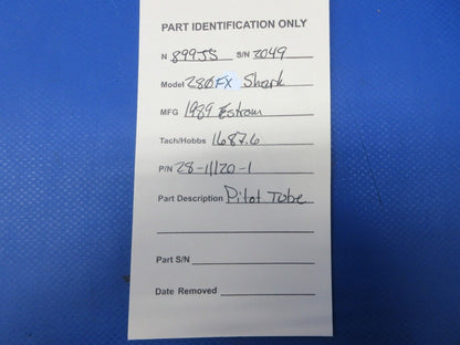 Enstrom 280FX Helicopter Pitot Tube P/N 28-11120-1 (28-11120-1)