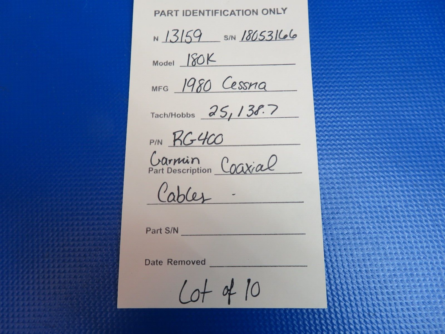 Garmin Coaxial Cables P/N RG400 LOT OF 10 (0524-1761)