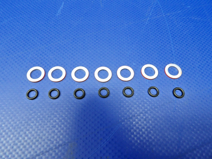 Beech King Air Metal Retainer & Seal P/N 800-515-10 LOT OF 7 NOS (0426-1287)0