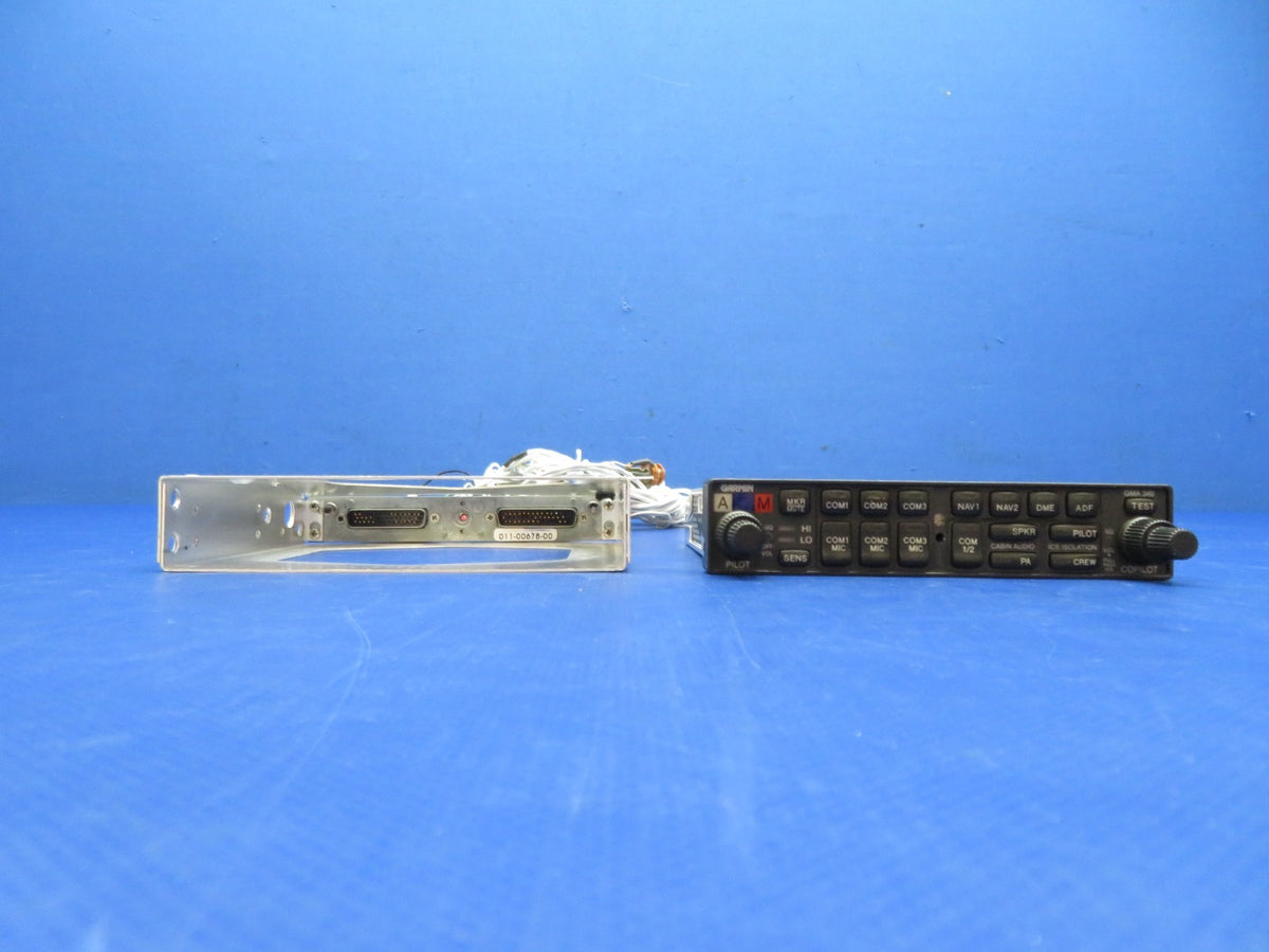 Garmin GMA-340 Audio Panel 11-33v P/N 011-00401-10 TESTED w/ 8130 (0926-108)3