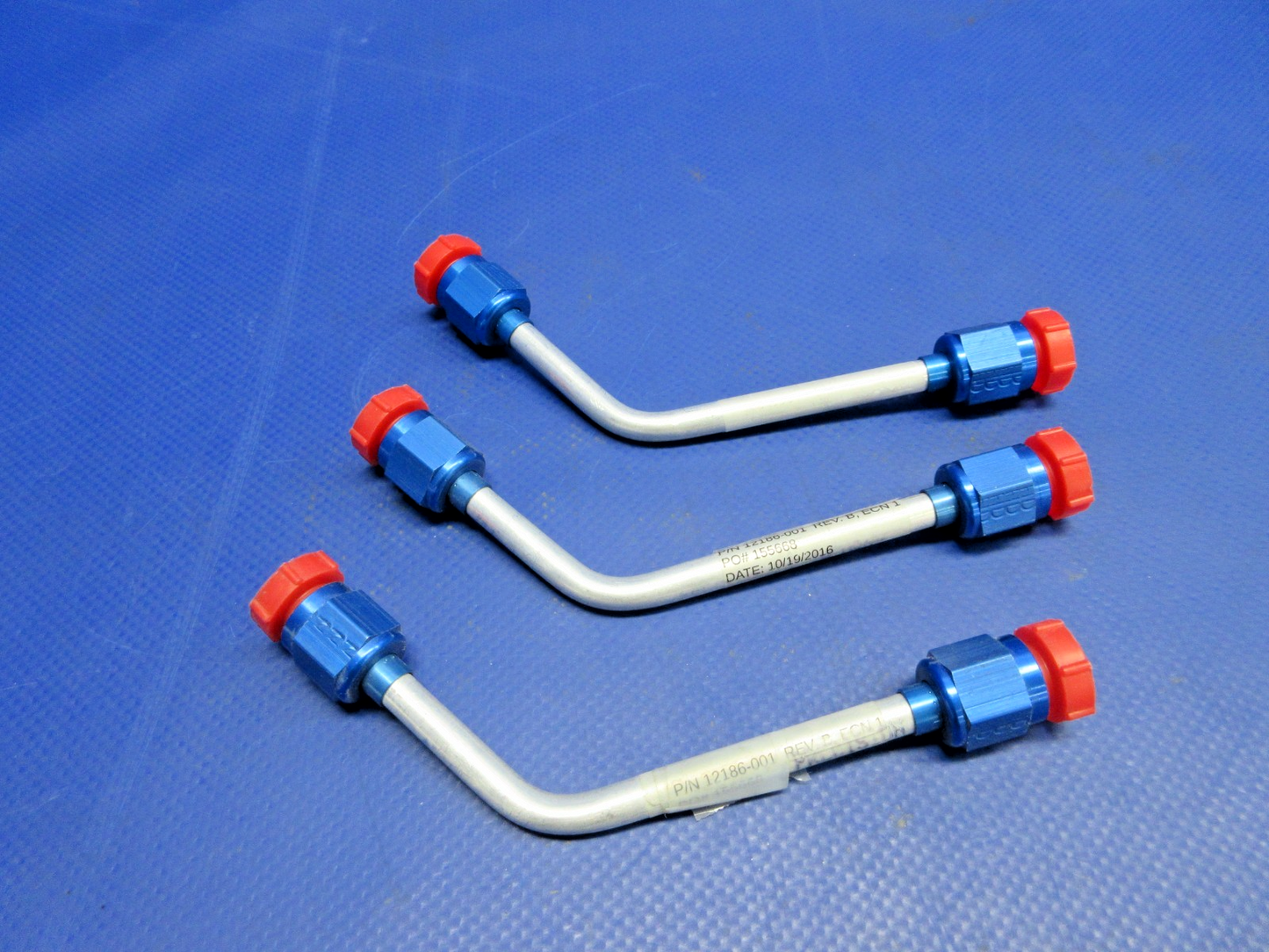 Cirrus SR20 Manifold LH Short Drain Tube P/N 12186-001 LOT OF 3 NOS (0326-982)3