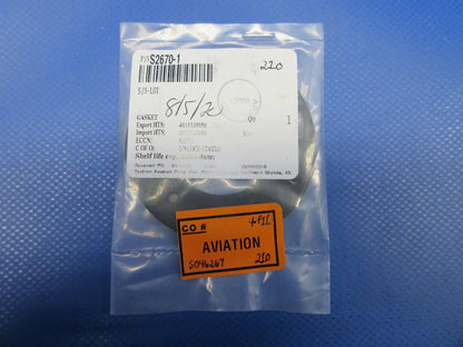 Cessna Fuel Sender Gasket  P/N S2670-1 NOS w/8130 (0424-1215)
