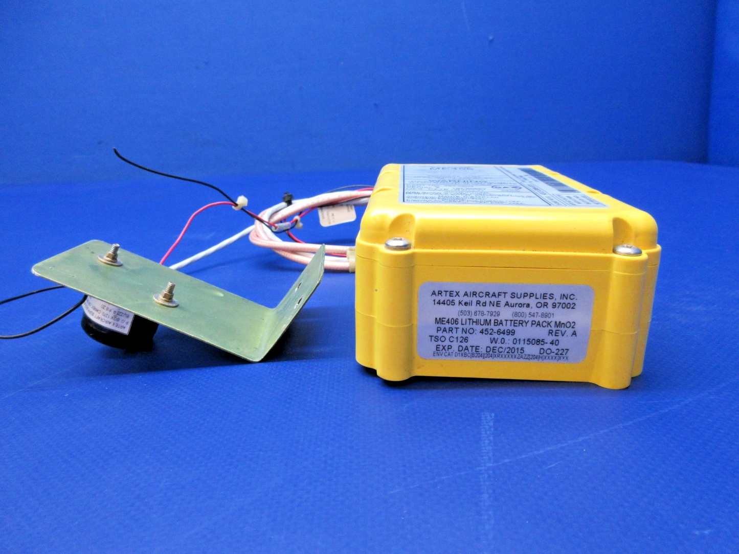 Artex ME406 ELT w/Tray, Remote Switch 453-6603 TESTED (0426-810)5