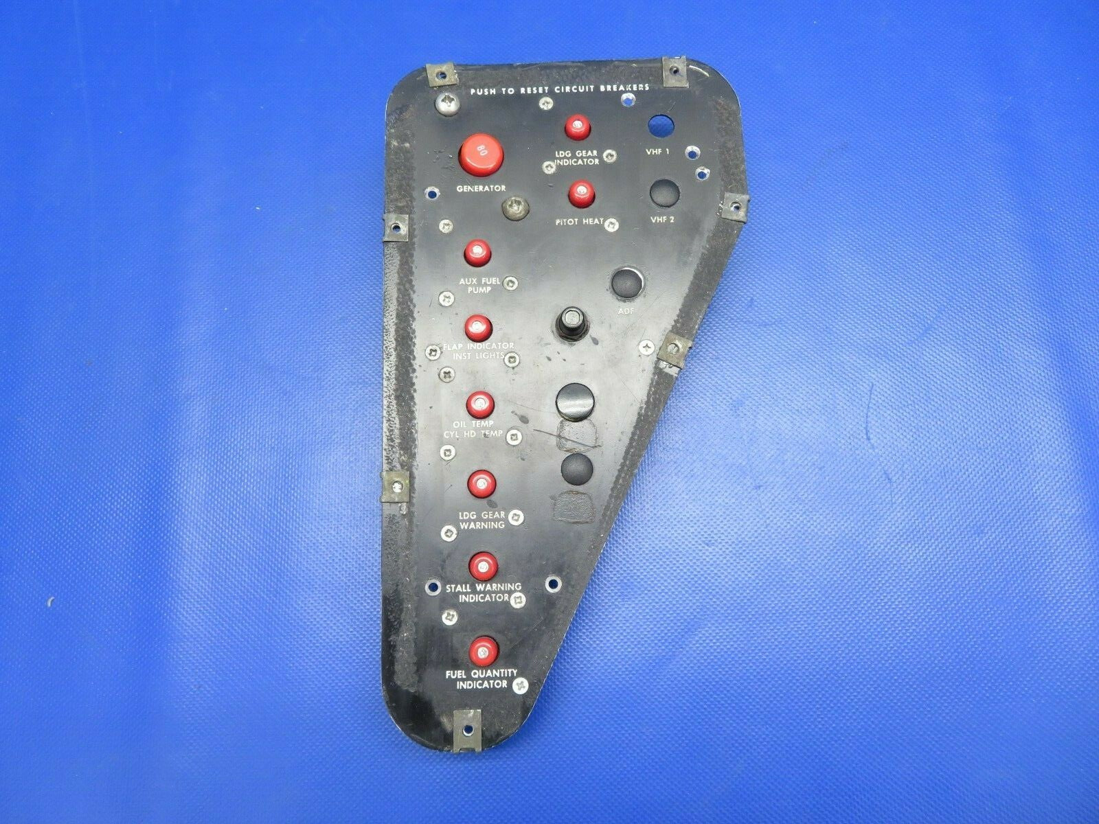 Beech N35 Bonanza Push to Reset Circuit Breaker Panel (1220-522)0