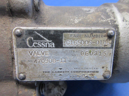 Cessna Turbocharger By Pass Valve P/N C165006-0105 CORE (0624-754)